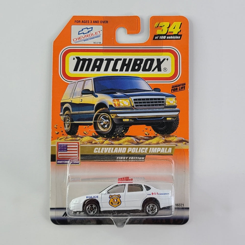 Matchbox - Cleveland Police Impala (White)