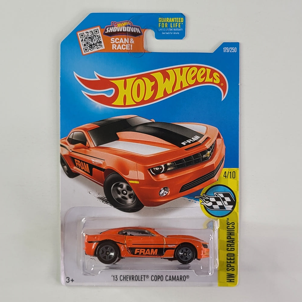 Hot Wheels - '13 Chevrolet COPO Camaro (Orange) – Throwback Collectibles