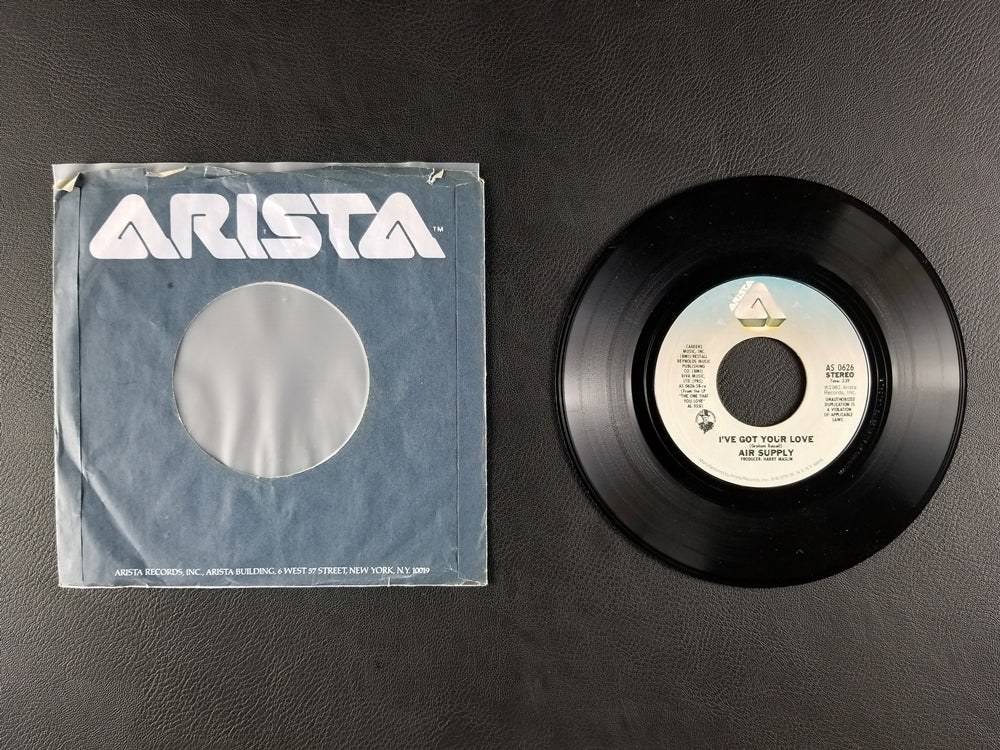 Air Supply - Here I Am (Just When I Thought I Was Over You) (1981, 7'' Single)