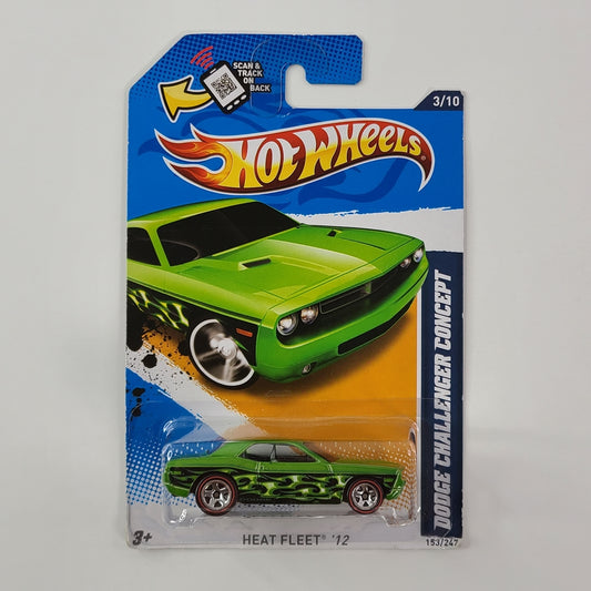 Hot Wheels - Dodge Challenger Concept (Metalflake Green) [Heat Fleet '12 - 3/10]