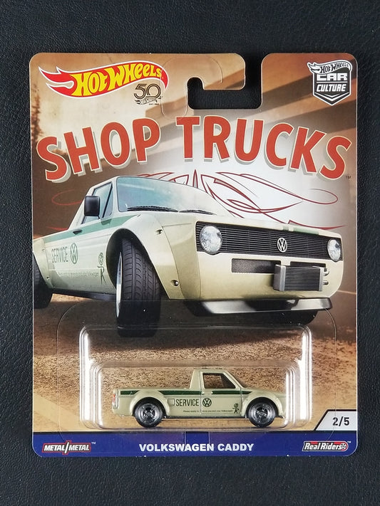 Hot Wheels Real Riders - Volkswagen Caddy (Beige) [2/5 - Car Culture: Shop Trucks]