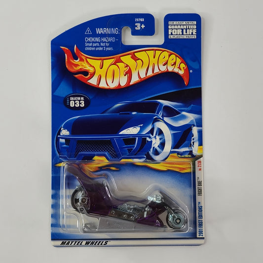 Hot Wheels - Fright Bike (Clear Purple) [2001 First Editions - 21/36]