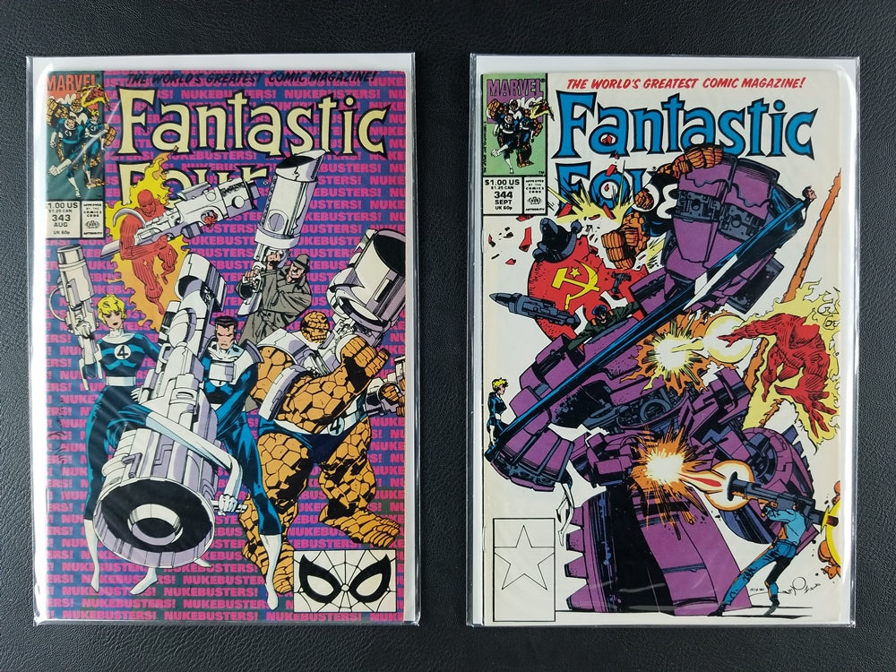 Fantastic Four [1st Series] #335-344 Set (Marvel, 1989-90)