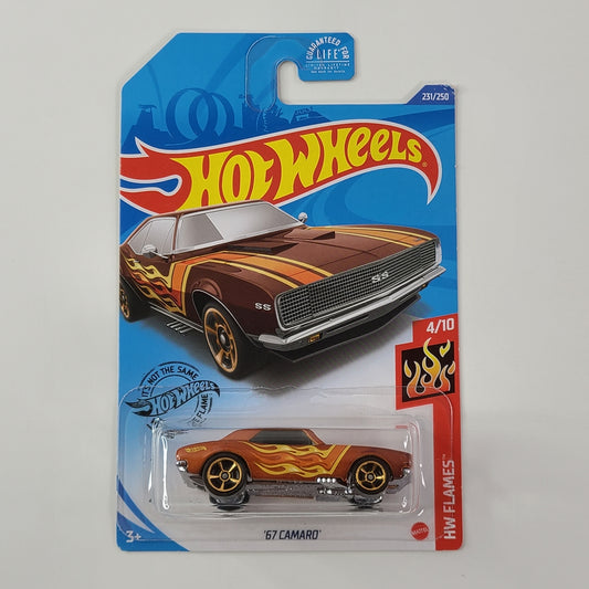 Hot Wheels - '67 Camaro (Metalflake Copper) [HW Flames Mini Collection (2020) - 4/10]