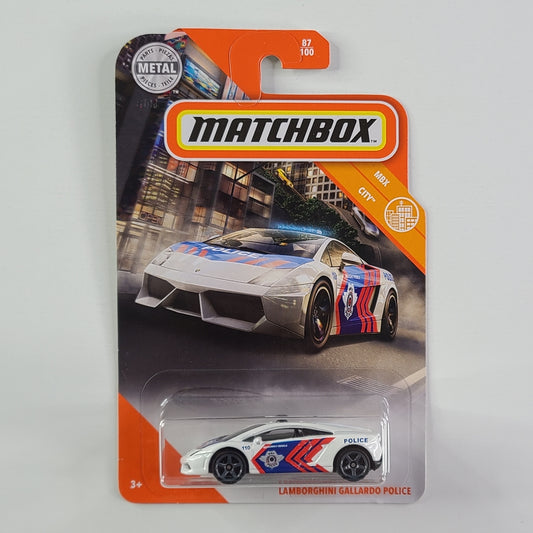 Matchbox - Lamborghini Gallardo Police (White)