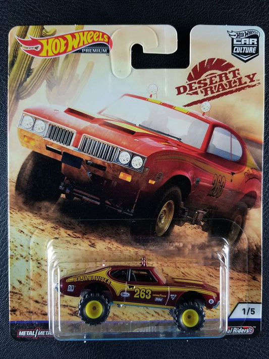 Hot Wheels Premium - '70 Oldsmobile 442 (Red) [1/5 - Car Culture: Desert Rally]