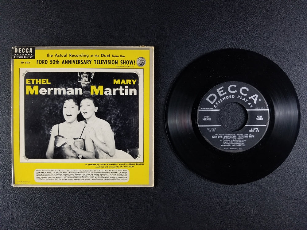 Mary Martin and Ethel Merman - The Actual Recording of the Duet from the Ford 50th Anniversary Television Show (1953, 7'' EP)