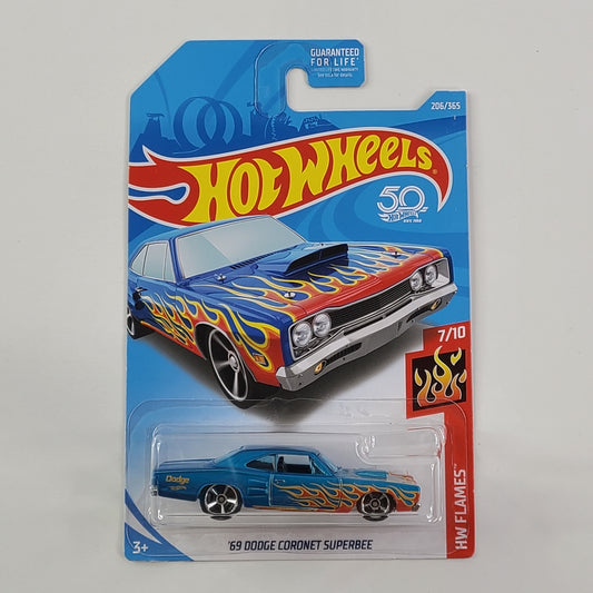 Hot Wheels - '69 Dodge Coronet Superbee (Metallic Blue)