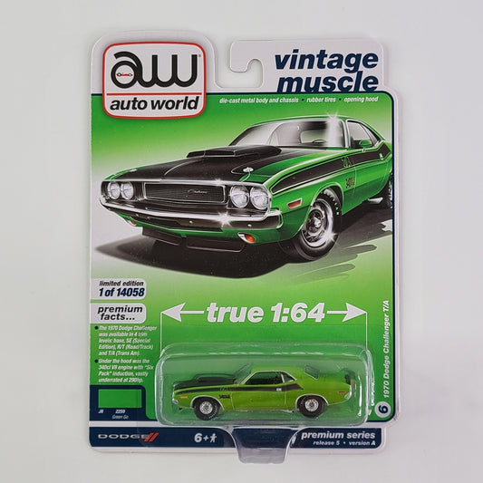 Auto World - 1970 Dodge Challenger T/A (Green Go) [Limited Edition 1 of 14058]