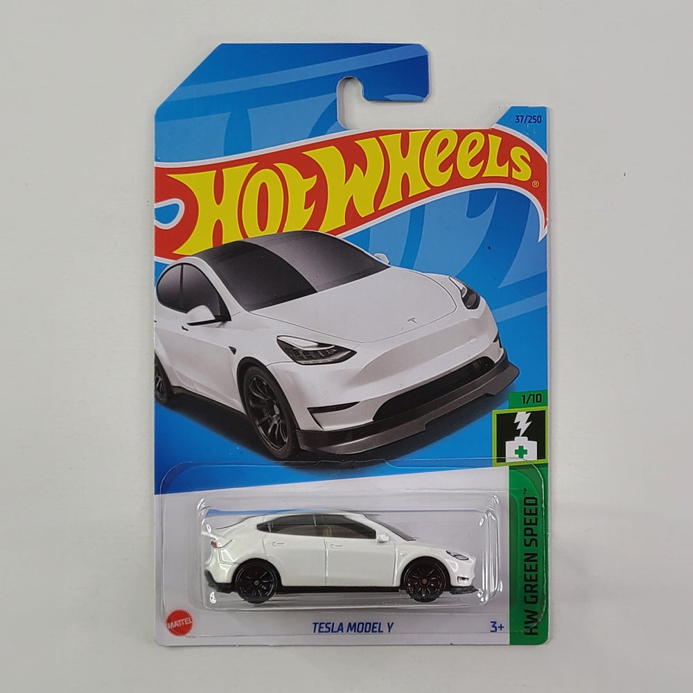 Hot Wheels - Tesla Model Y (Metalflake Pearl White)