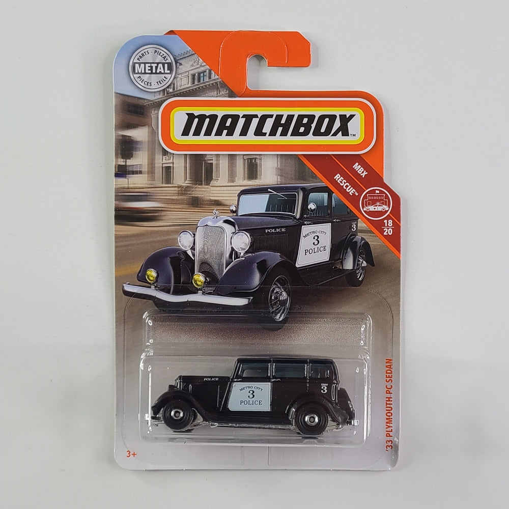 Matchbox - '33 Plymouth PC Sedan (Black)