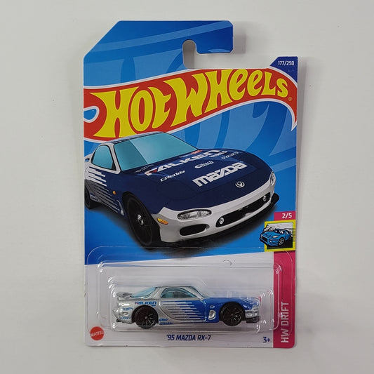 Hot Wheels - '95 Mazda RX-7 (Metallic Silver) [Card Variant]