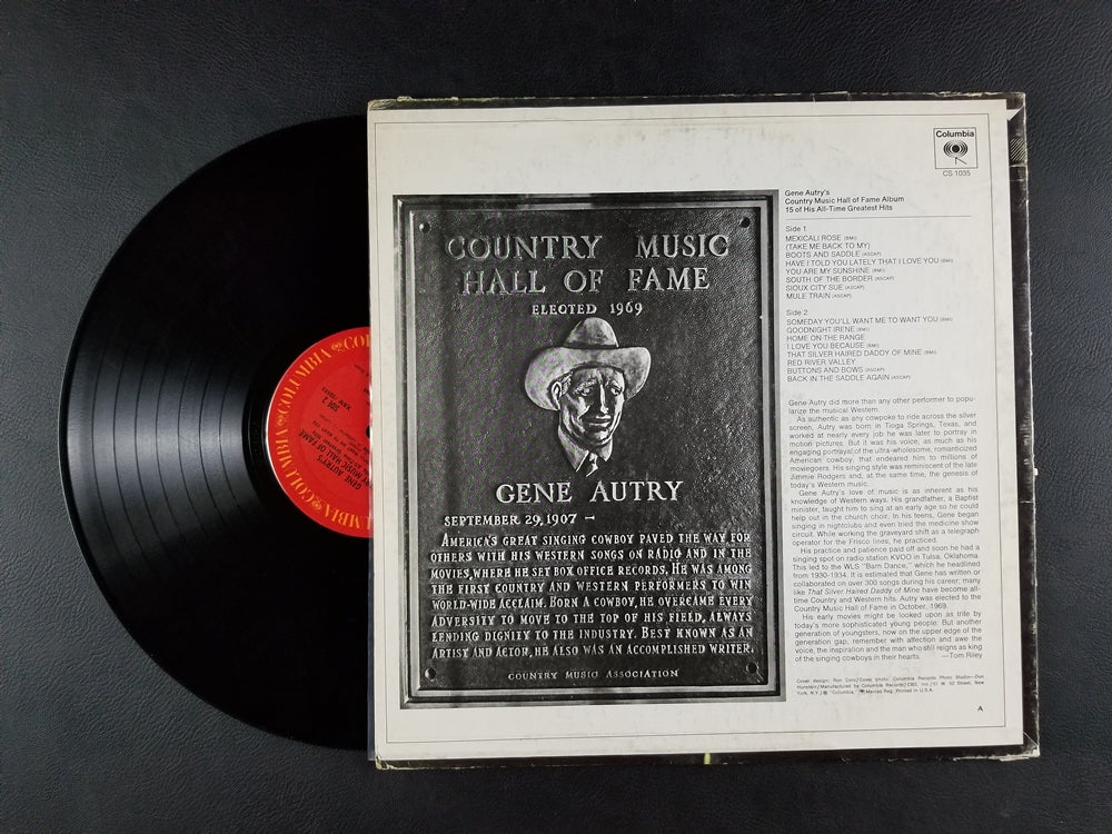 Gene Autry - Gene Autry's Country Music Hall Of Fame Album (1970, LP)