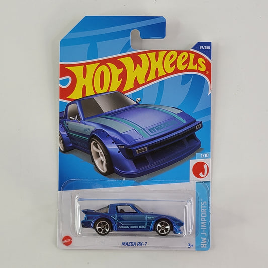 Hot Wheels - Mazda RX-7 (Metalflake Medium Blue)