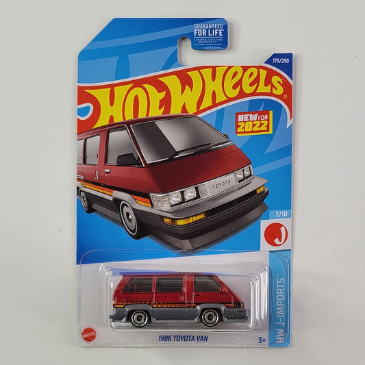 Hot Wheels - 1986 Toyota Van (Metalflake Dark Red)