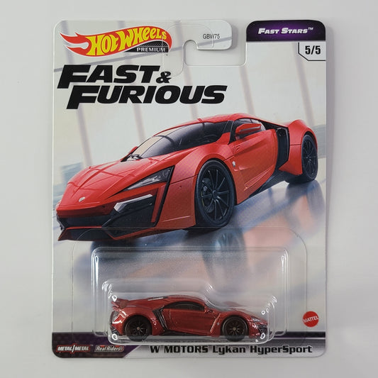 Hot Wheels Premium - W MOTORS Lykan HyperSport (Red) [Fast & Furious: Fast Stars (2021) - 5/5]