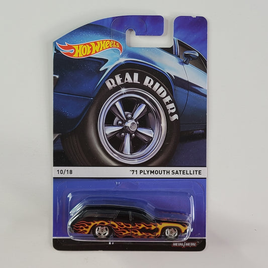 Hot Wheels Real Riders - '71 Plymouth Satellite (Black)