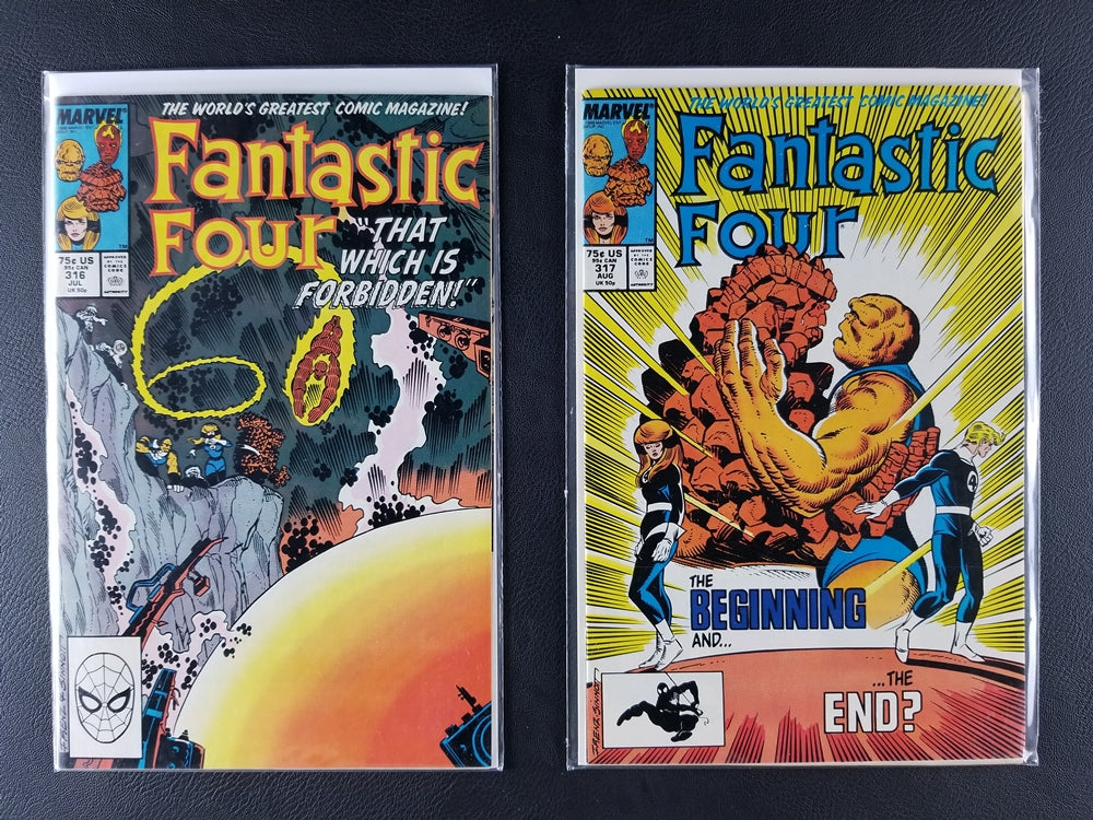 Fantastic Four [1st Series] #312-320 Set (Marvel, 1988)