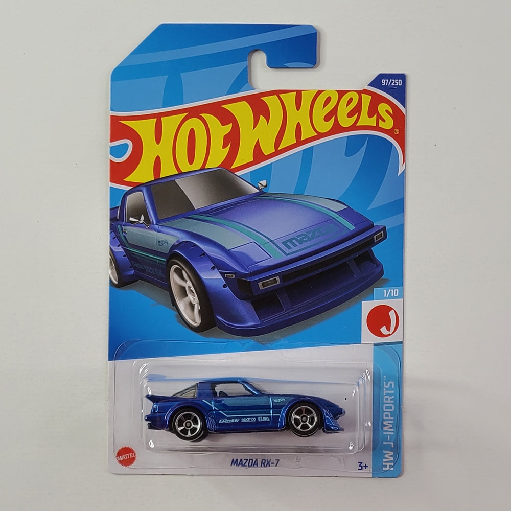 Hot Wheels - Mazda RX-7 (Metalflake Medium Blue)