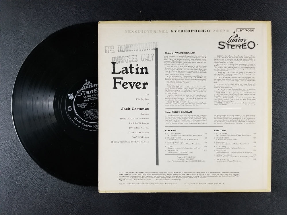 Jack Costanzo - Latin Fever (1958, LP)