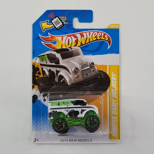 Hot Wheels - Monster Dairy Delivery (Pearl White) [2012 New Models - 28/50]