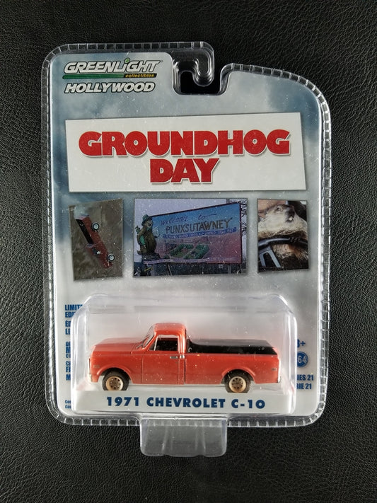 Greenlight Hollywood - 1971 Chevrolet C-10 (Orange) [Groundhog Day]