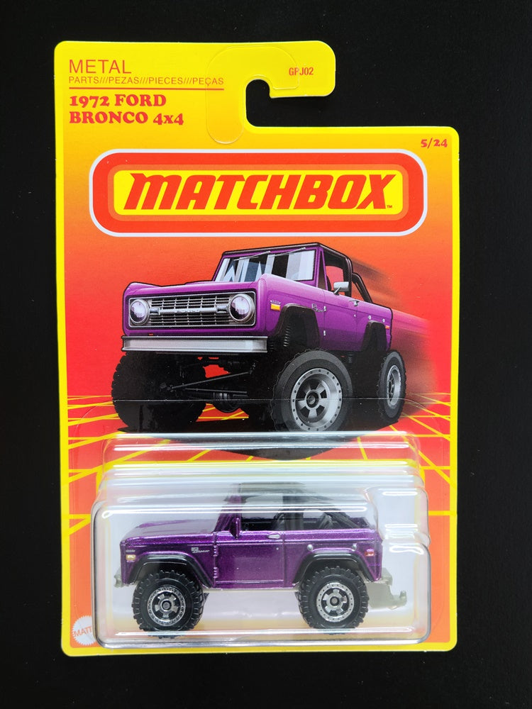 Matchbox - 1972 Ford Bronco 4x4 (Purple) [5/24 - 2021 Retro; Target Exclusive]