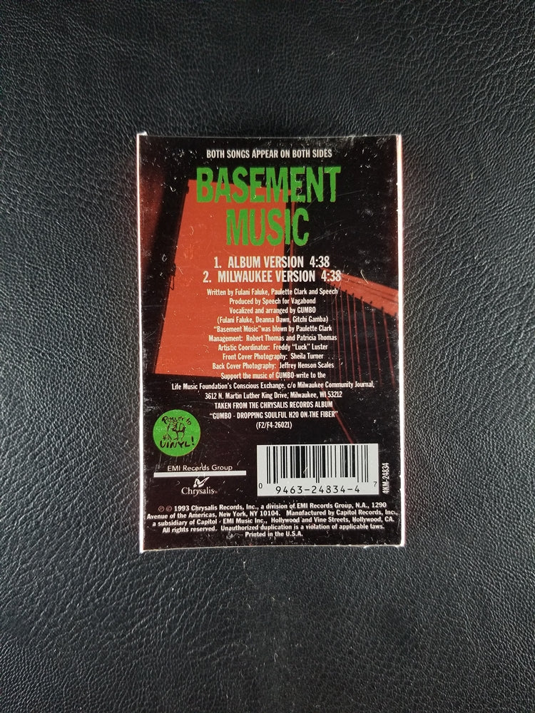 Gumbo - Basement Music (1993, Cassette Single) [SEALED]