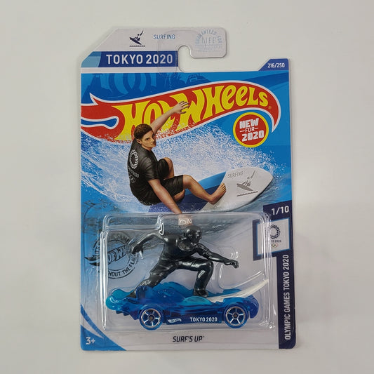 Hot Wheels - Surf's Up (Clear Blue) [Olympic Games Tokyo 2020 Mini Collection (2020) - 1/10]