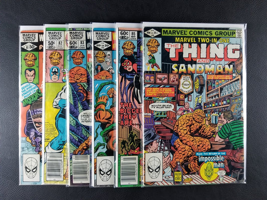 Marvel Two-in-One [1st Series] [The Thing] #81-86 Set (Marvel, 1981-82)