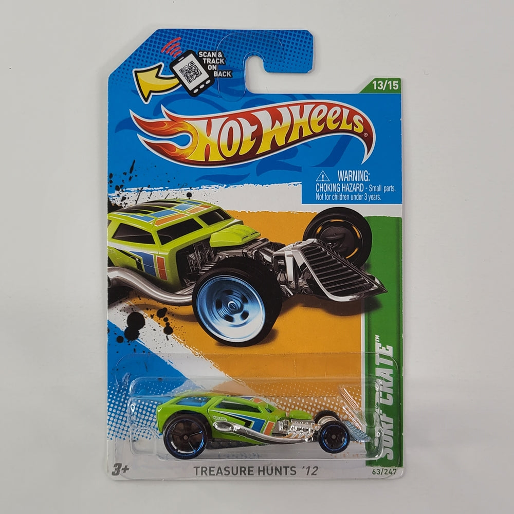 Hot Wheels - Surf Crate (Lime Green) [Treasure Hunt]