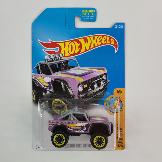 Hot Wheels - Custom Ford Bronco (Purple) [Surf's Up Mini Collection (2017) - 5/5]