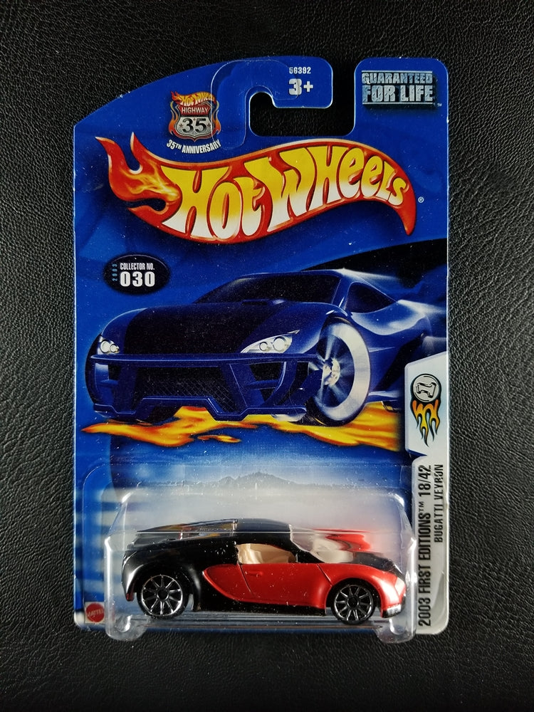 Hot Wheels - Bugatti Veyron (Red) [18/42 - 2003 First Editions]