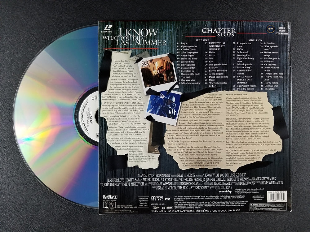 I Know What You Did Last Summer [Widescreen] (1998, Laserdisc)