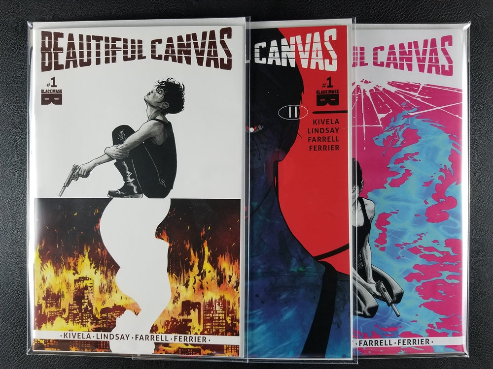 Beautiful Canvas #1A, 1B, 2 Set (Black Mask Comics, 2017)