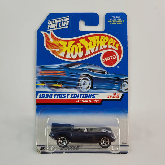 Hot Wheels - Jaguar D-Type (Metallic Blue) [1998 First Editions - 6/40]