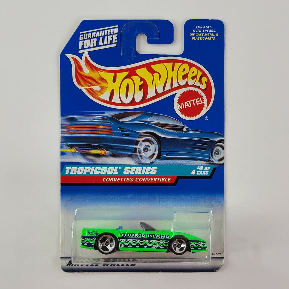 Hot Wheels - Corvette Convertible (Bright Lime Green)