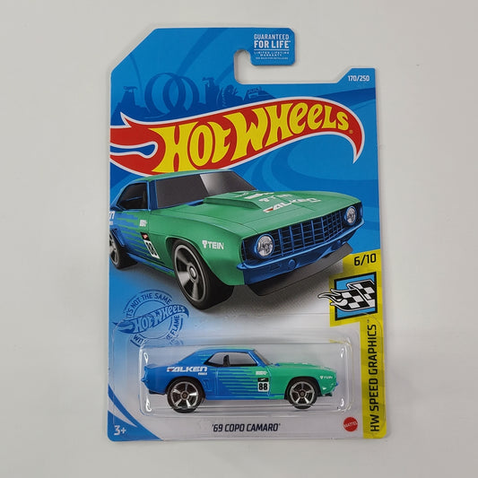 Hot Wheels - '69 COPO Camaro (Light Blue) [HW Speed Graphics Mini Collection (2021) - 6/10]