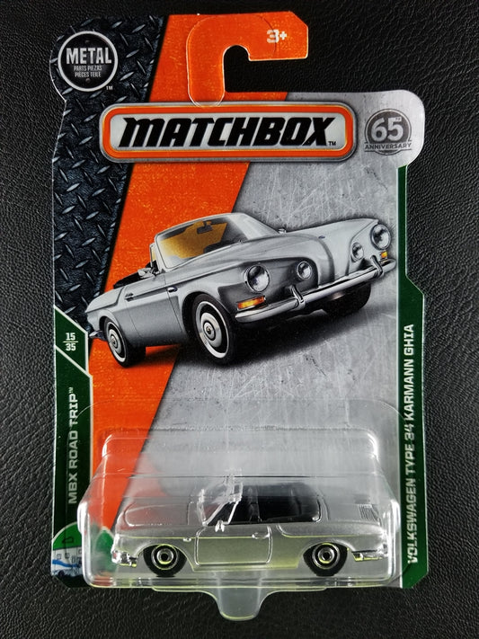 Matchbox - Volkswagen Type 34 Karmann Ghia (Silver) [15/35 - MBX Road Trip]