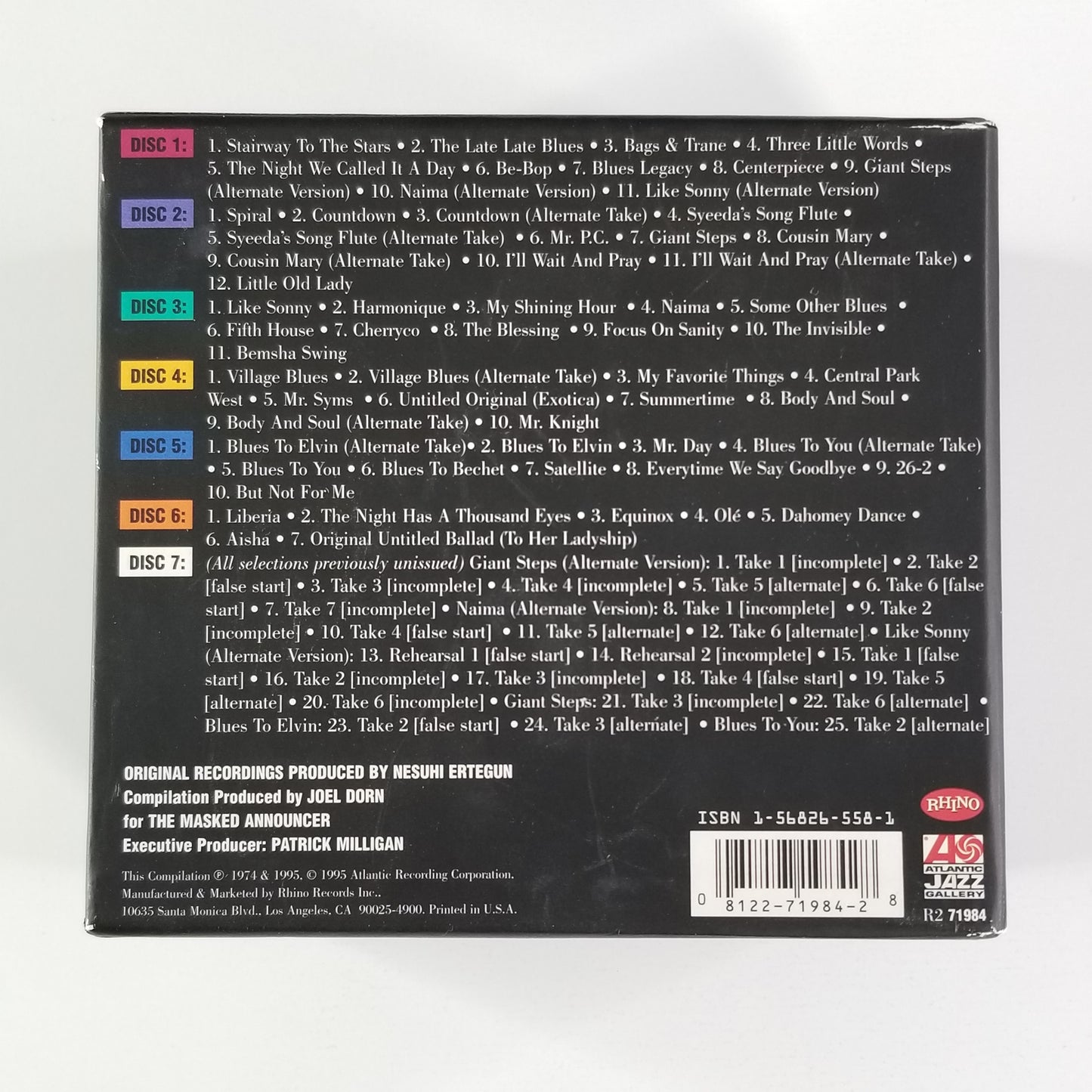 John Coltrane - The Heavyweight Champion The Complete Atlantic Recordings (1995, 7x CD Box Set) R2 71984