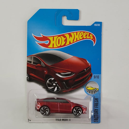 Hot Wheels - Tesla Model X (Metalflake Red)